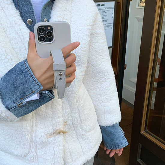 white leather belt iPhonecase