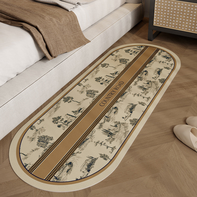 country road logo floor mat