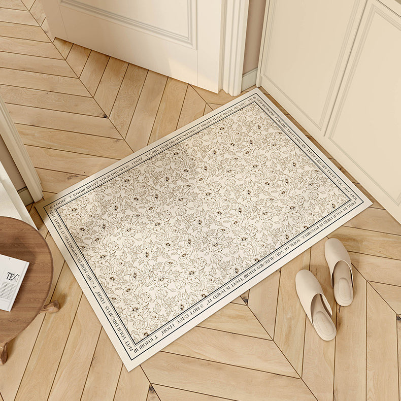 monotone dream simple flower big door mat