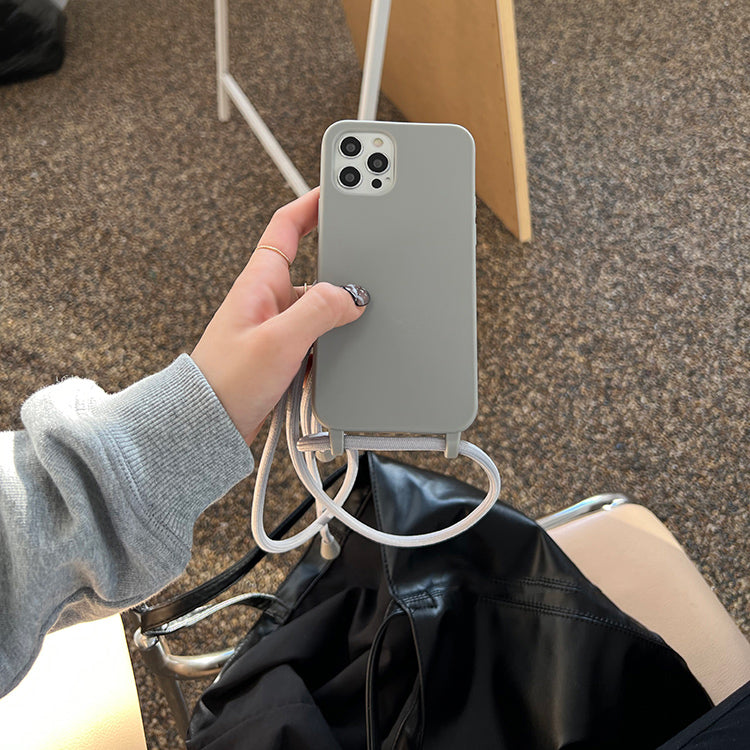 gray shoulder strap iPhonecase