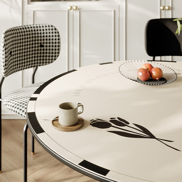 black tulip table mat