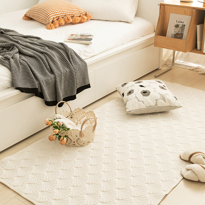 3color fan shape floor mat