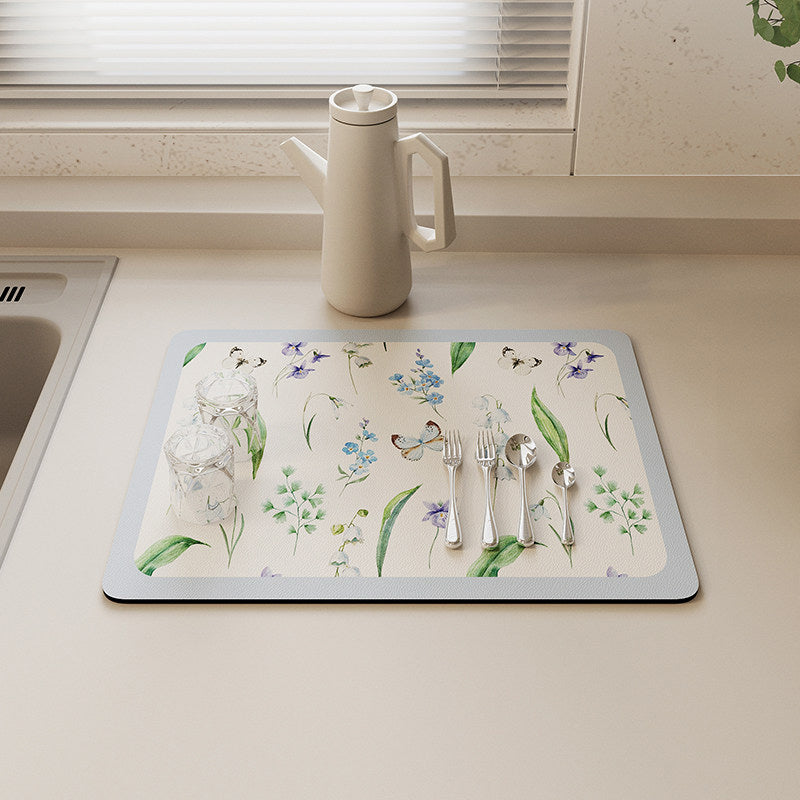 2design botanical sink mat