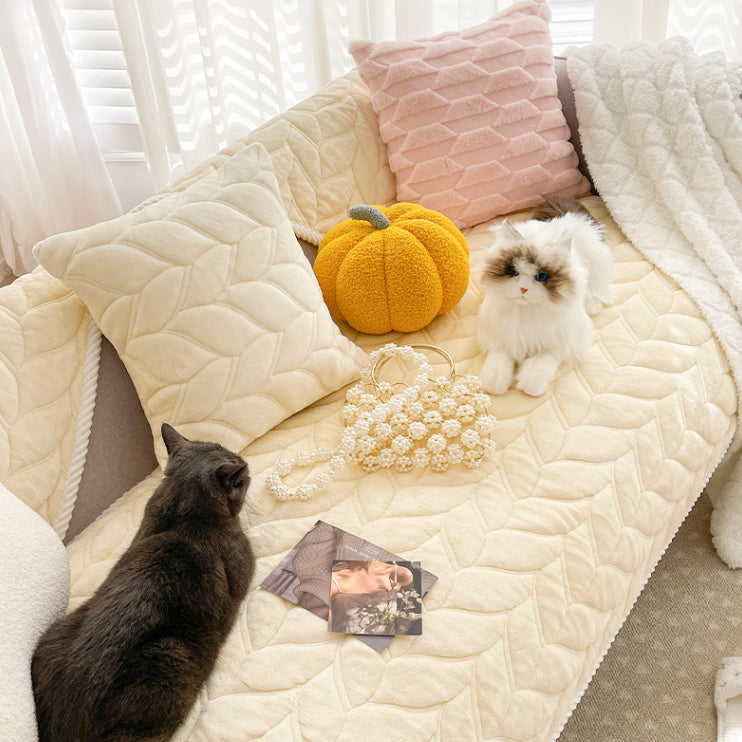 4color cable pattern sofa cover