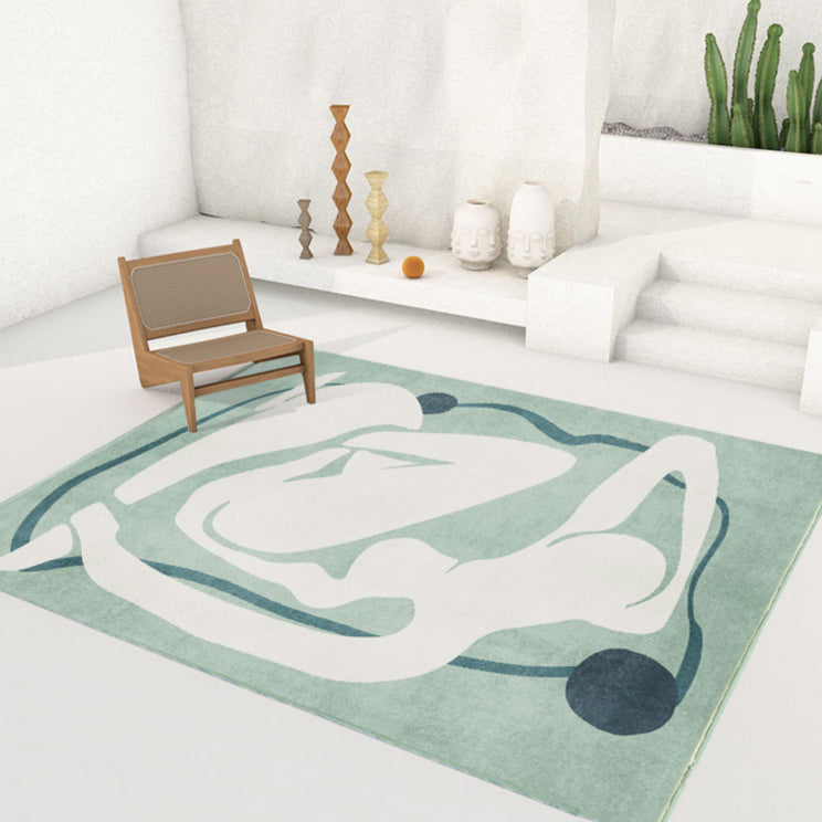 3design abstract painting square carpet
