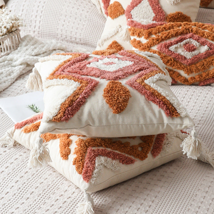 6design bohemian fringe cushion