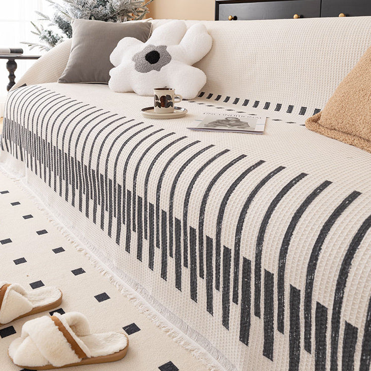 6design monotone geometry sofa cover