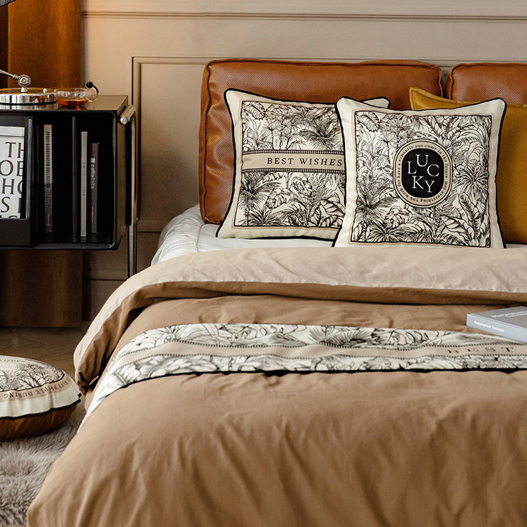 3design lucky logo luxury cushion