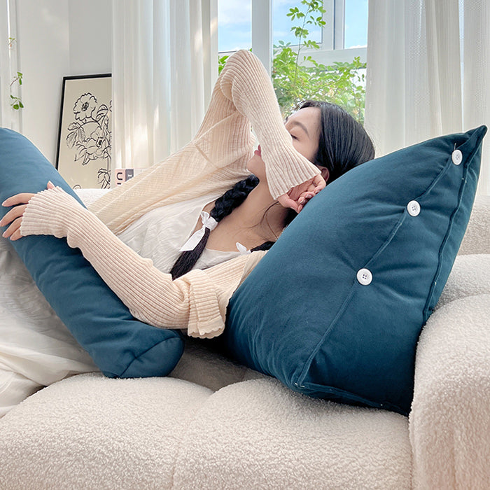 8color velvet multi backrest cushion