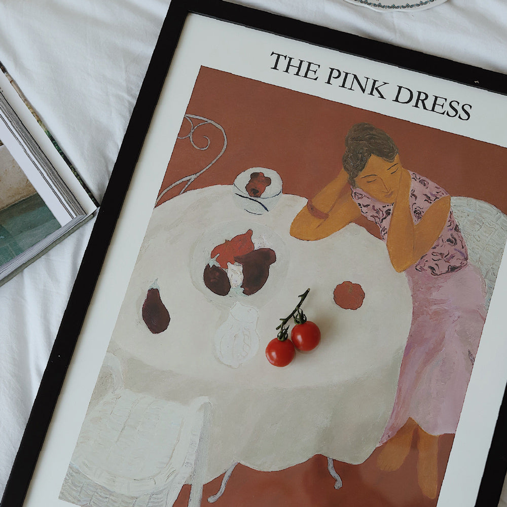 3design girl modern poster & frame SET