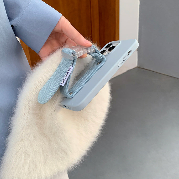 light blue denim belt iPhone case