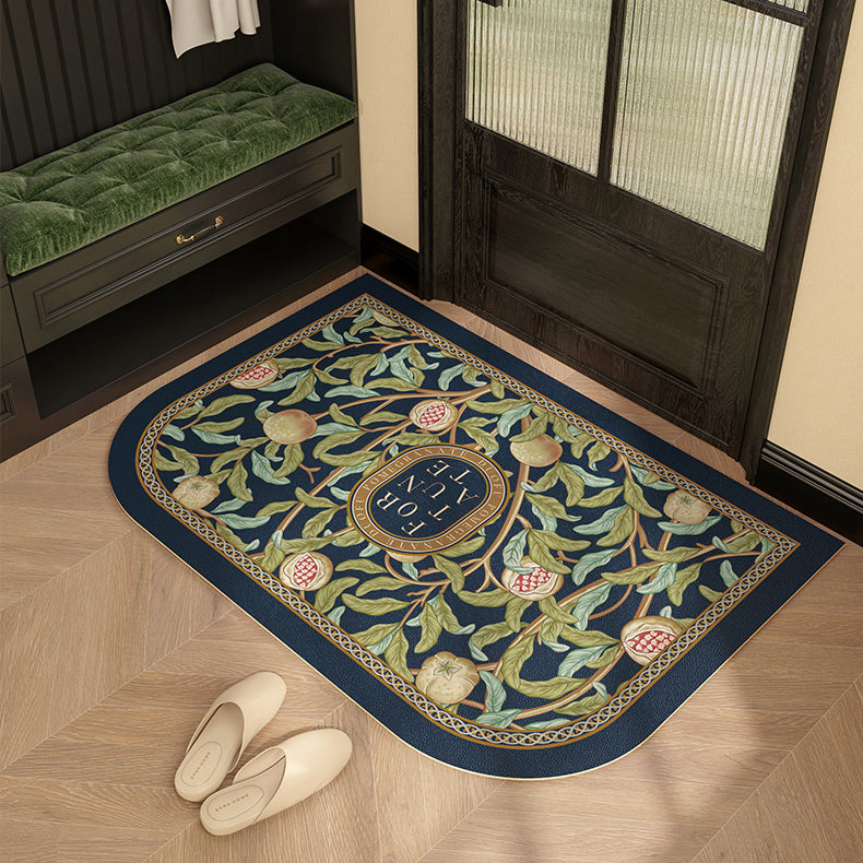american retro pomegranate door mat