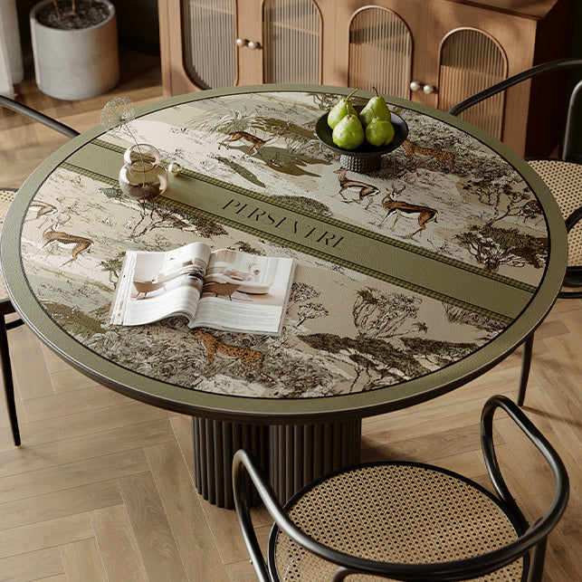 green persevere logo table mat