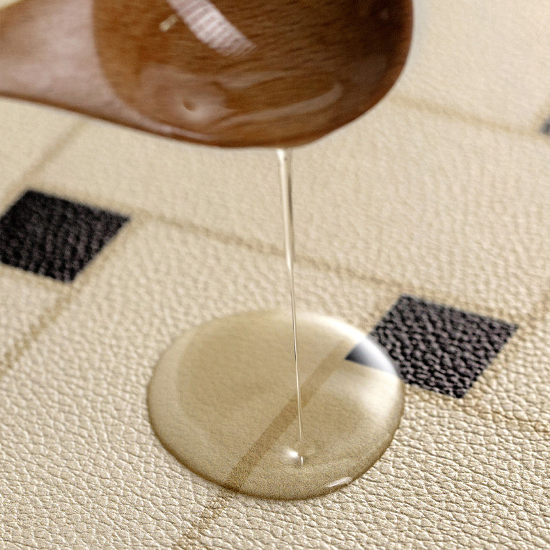 2design brown retro tile square table mat