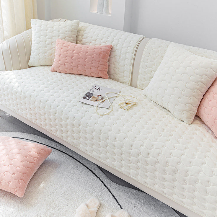 5color pastel velvet sofa cover