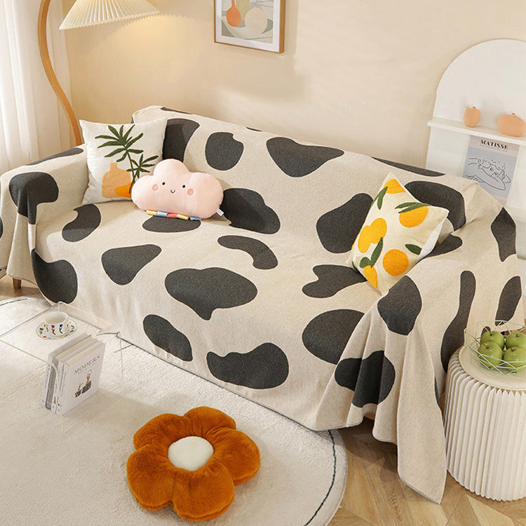 4color reversible print sofa cover