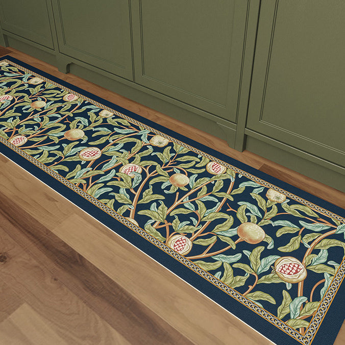american retro pomegranate kitchen mat