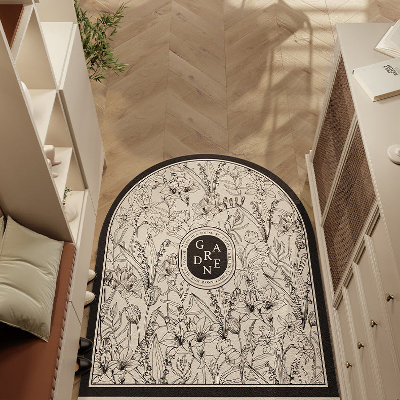 lucky logo luxury door mat