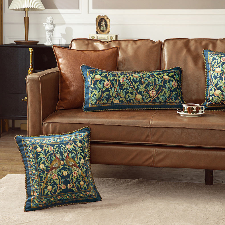 american retro pomegranate square cushion