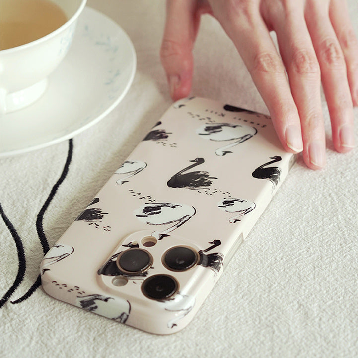 swan shadow iPhone case