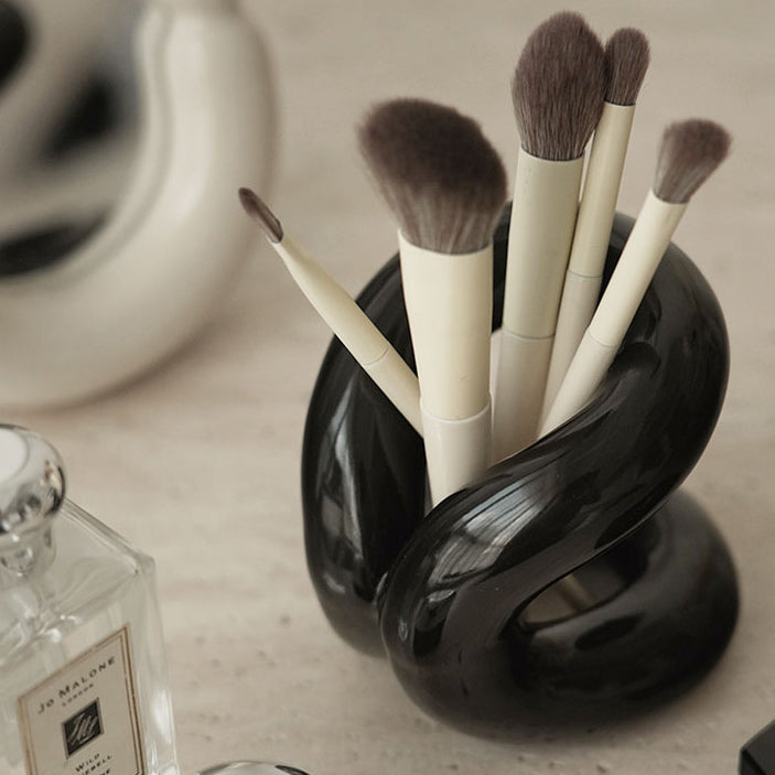 ceramic brush stand & miror (3colors)