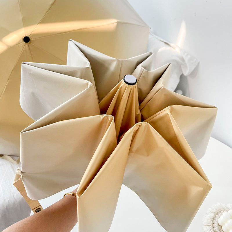 3color gradation color folding uv parasol