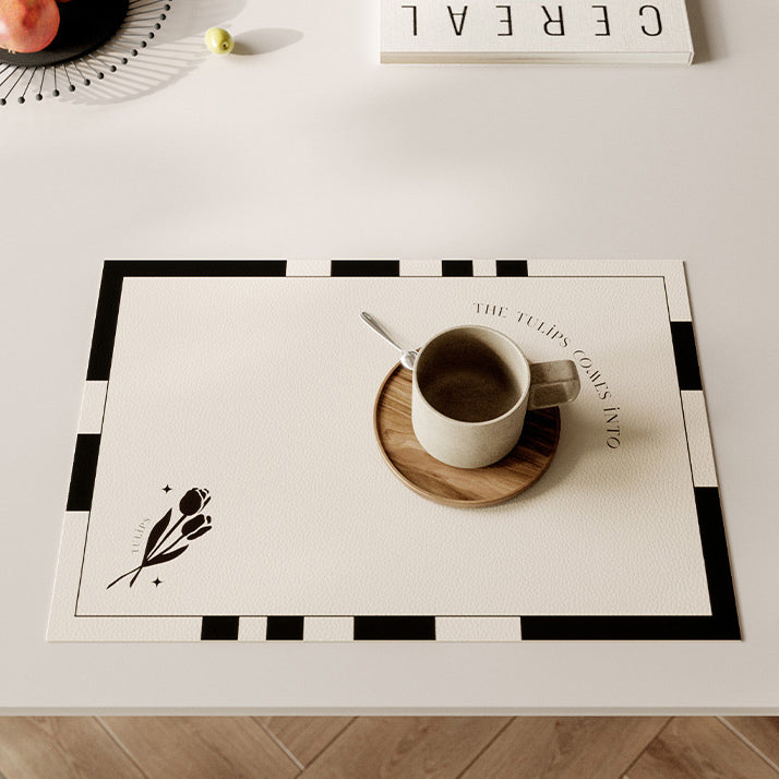 black tulip place mat