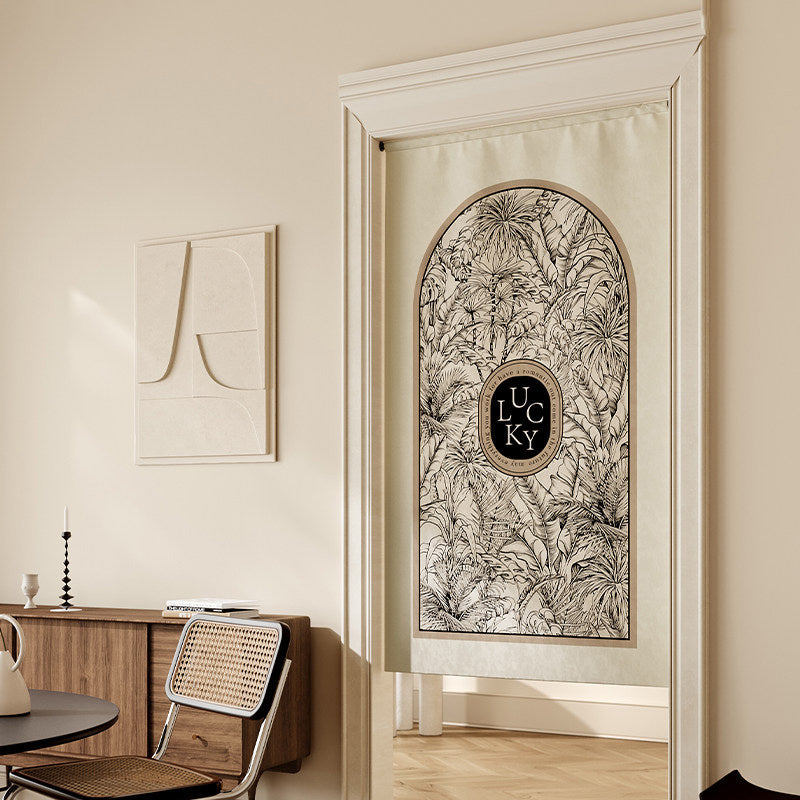 lucky logo luxury curtain