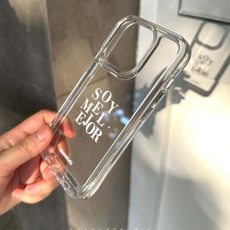 clear logo iPhone case