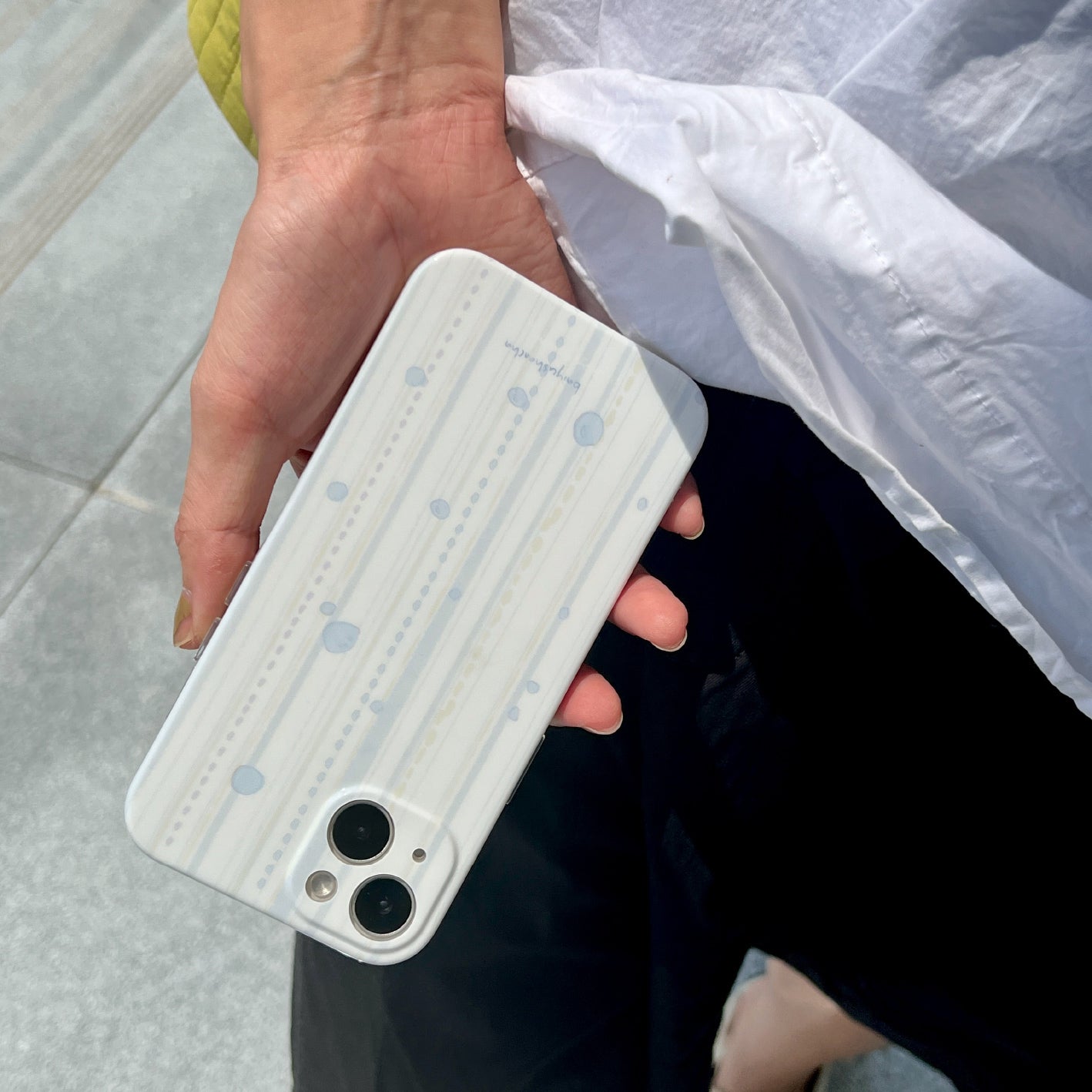 pale color cloth iPhonecase