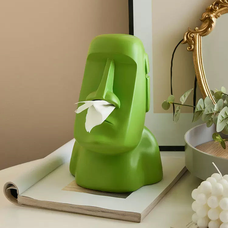 6color moai statue tissue case