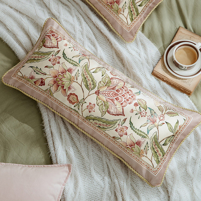 pink like a dream flower long cushion