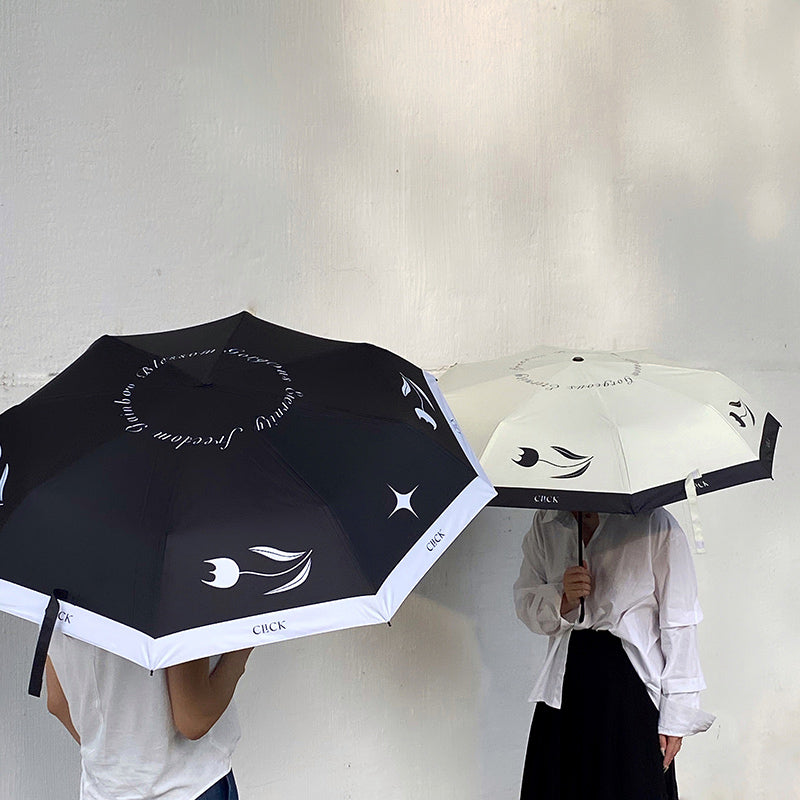 2color monotone tulip folding uv parasol