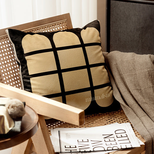 minimalism retro 2way quilt cushion
