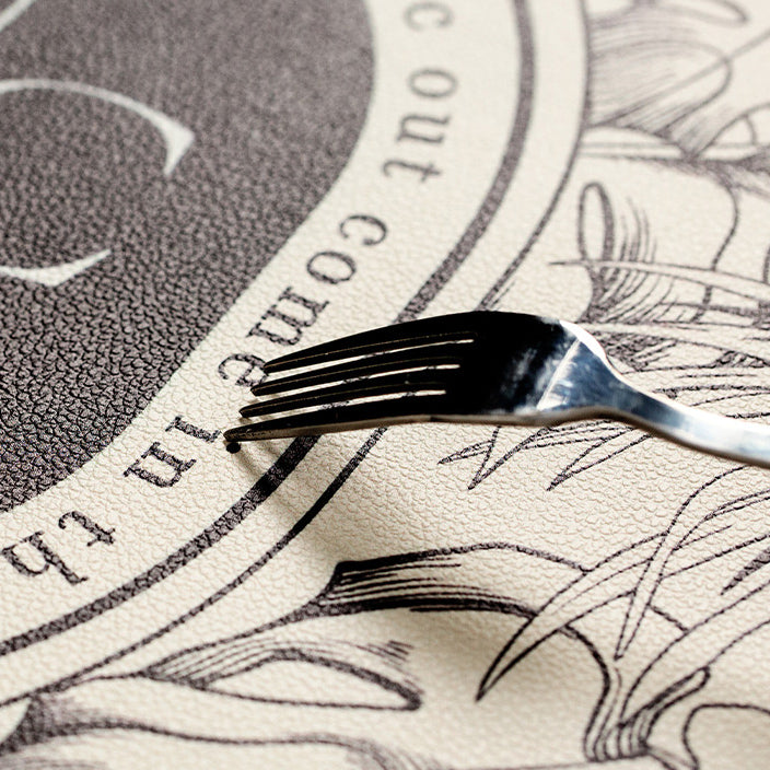 lucky logo luxury place mat