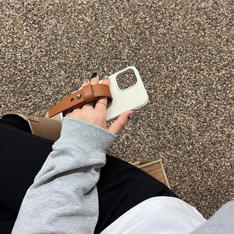 brown leather belt iPhonecase