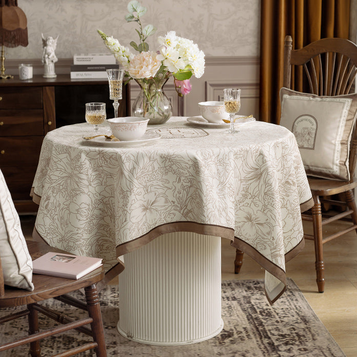 meilleure nature brown table cloth