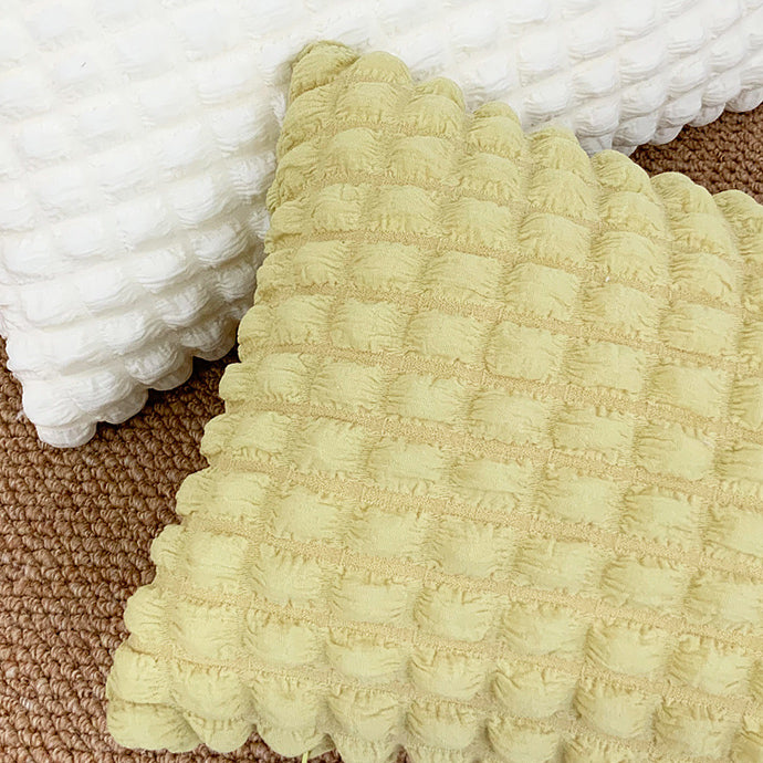 4color block bubbles cushion