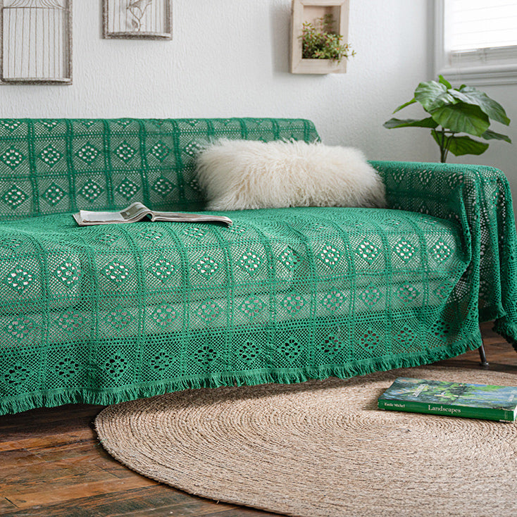 2color lace net sofa cover