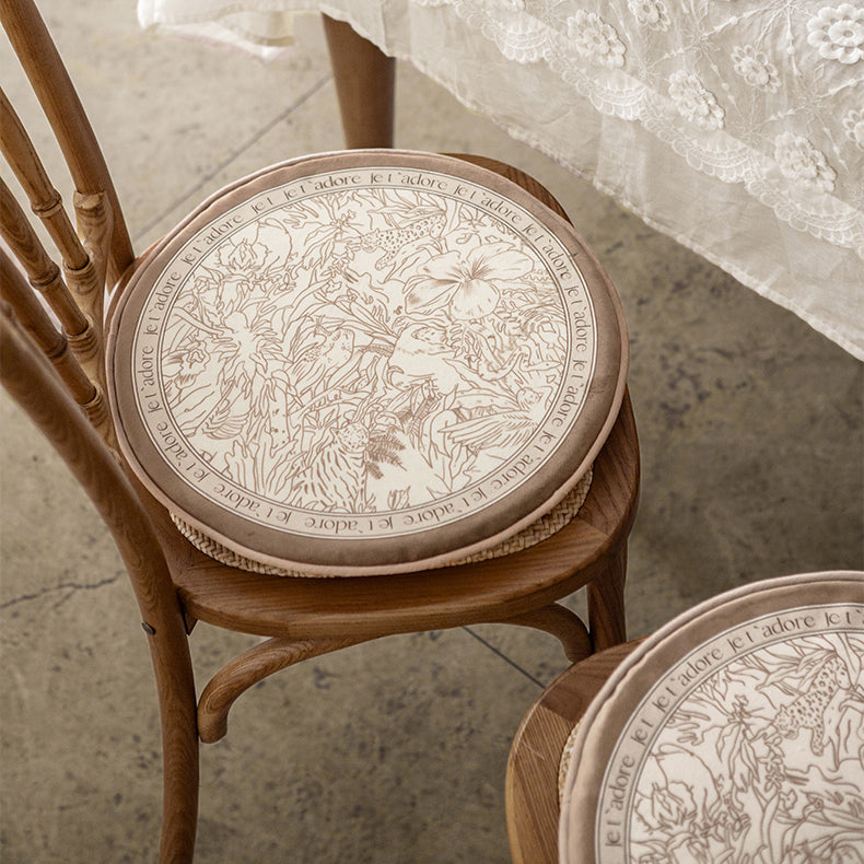 meilleure nature brown round cushion