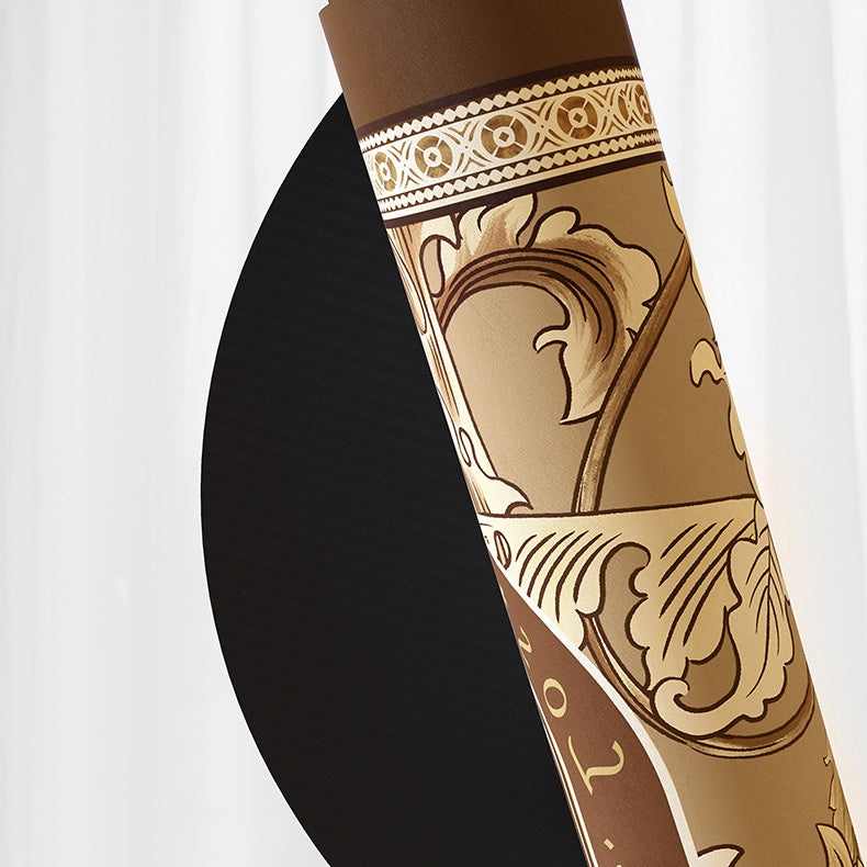 brown garden logo bath mat