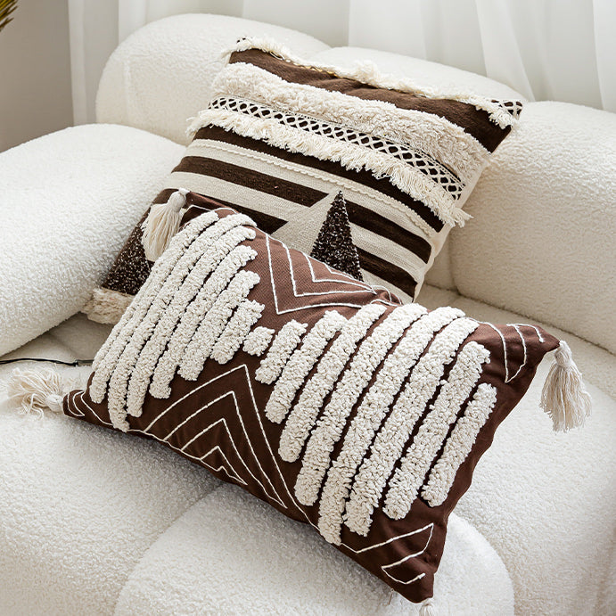 6design bohemian boa cushion