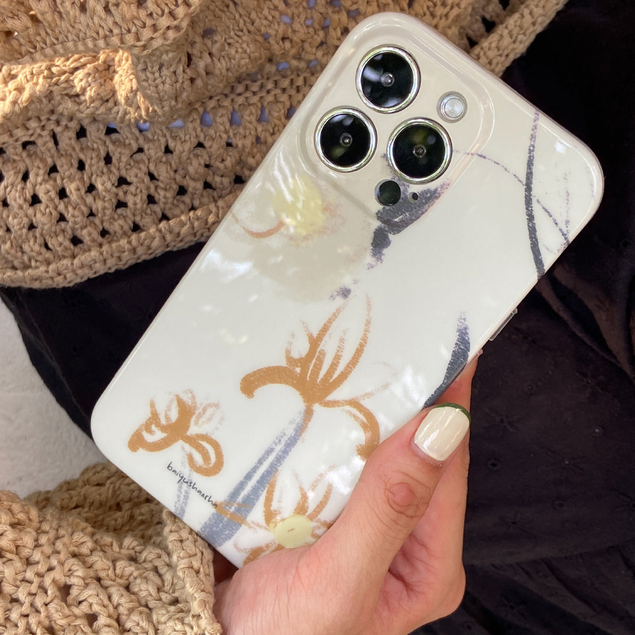 Japanese flower pattern iPhonecase