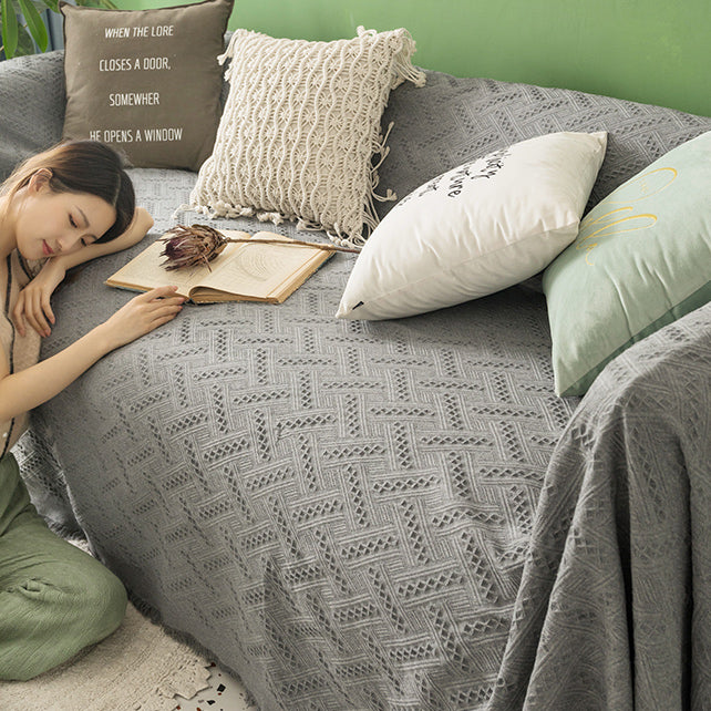 3design 2color knit sofa cover