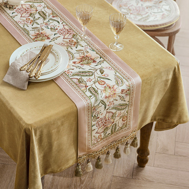 pink like a dream flower table runner