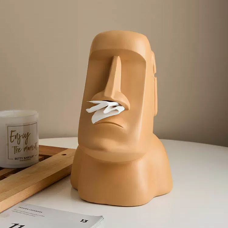 6color moai statue tissue case