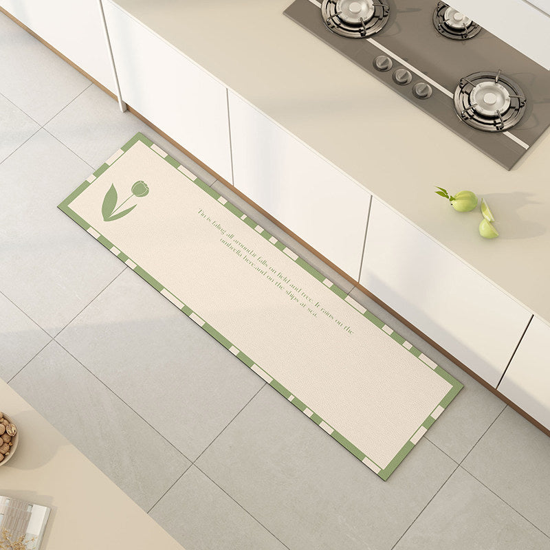 2color tulip waterproof kitchen mat