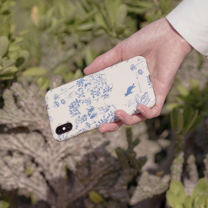blue cat iPhone case