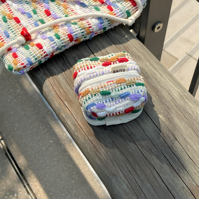 mix knit Airpods case bag