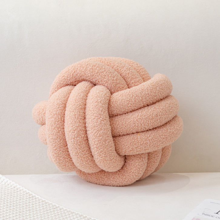 8color boa knit ball cushion